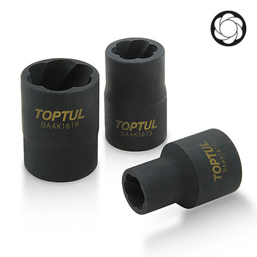 Головка-екстрактор для пошкоджених болтів 1/2″ 24мм TOPTUL BAAK1624