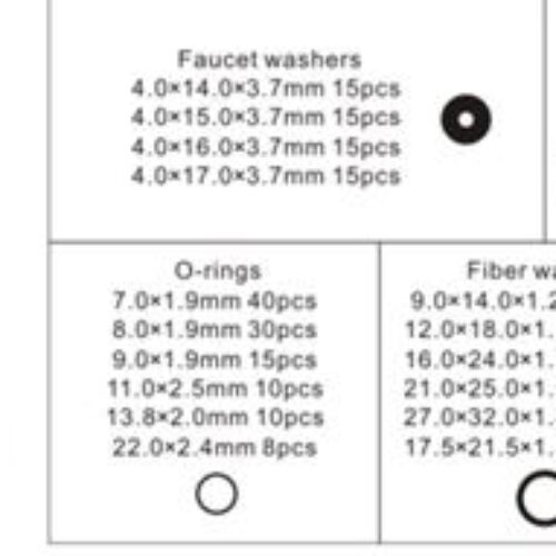 Кільця і шайби ущільнюючі, азбестові і пластикові, 383пр.