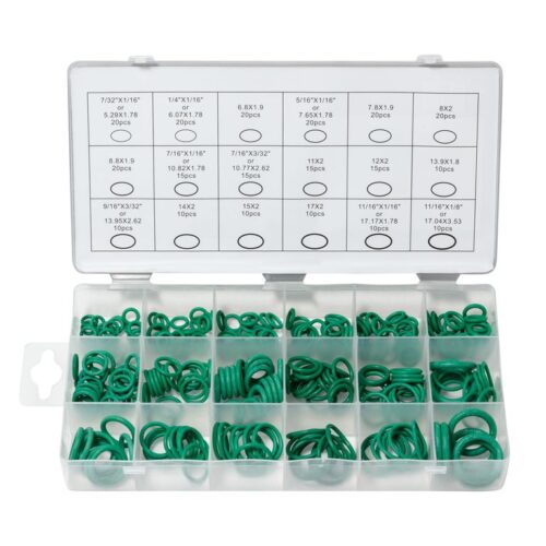 Кільця ущільнюючі гумові маслобензостійкі, 270пр. (Для кондиціонерів)