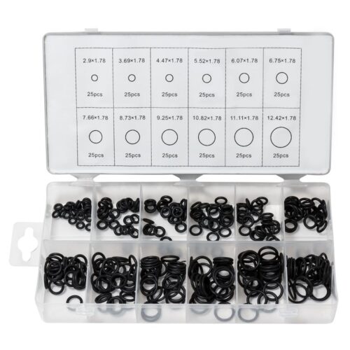 Кільця ущільнювальні гумові маслобензостійкі, 300пр.