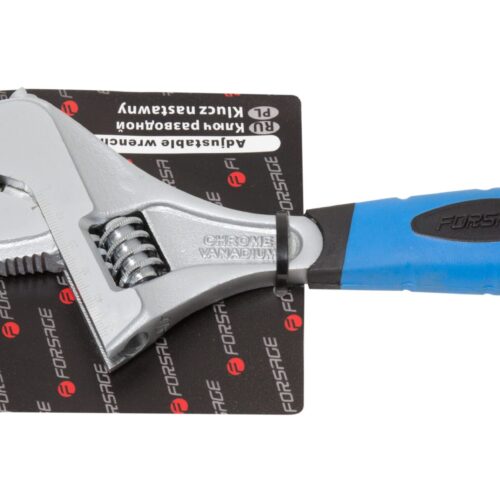 Ключ розвідний двозахватний з переставною губкою і прогумованим руківям 10"-250мм (захват 50мм), в б