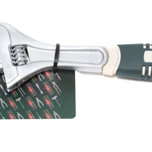 Ключ розвідний з прогумованим руківям 10"-250мм (захват 30мм), в блістері ROCKFORCE RF-649250E