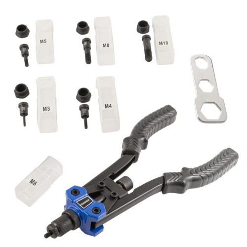 Заклепочник дворучний різьбовий посилений (L-320мм, різьбові адаптери – М3, М4, М5, М6, М8, М10) Forsage F-67804