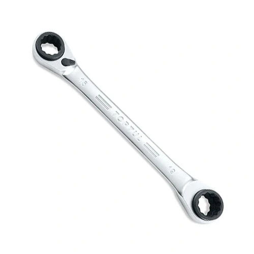 Ключ накидний із подвійною тріскачкою 72 зубці Pro-Series 8×11-10×9мм TOPTUL ABAD0811