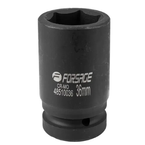 Головка ударна глибока 1" 6-гранна 36мм Forsage F-48510036