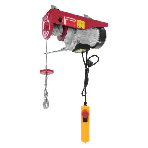 Таль (лебідка, тельфер) електрична міні 230V, 200/400 кг, висота підйому 12 м TORIN TRH0400