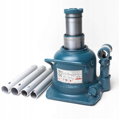 Домкрат низький стовпчиковий пляшковий двоступеневий 10 т 125–225 мм TORIN TH810002