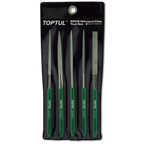 Набір прецизійних алмазних голчастих напилків TOPTUL 5од. GNBA0501