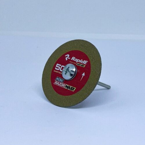 Алмазний диск RapidE RED POINT MINI  RAZORMAXX R9226 Vacuum Brazed 50mm для гравера з тримачем