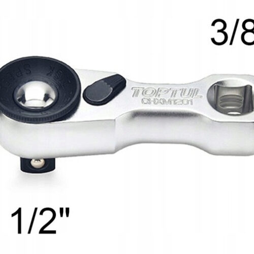 Тріскачка 1/2″ міні 72 зубці “гусяча лапка”, швидкий диск TOPTUL CHXM1601