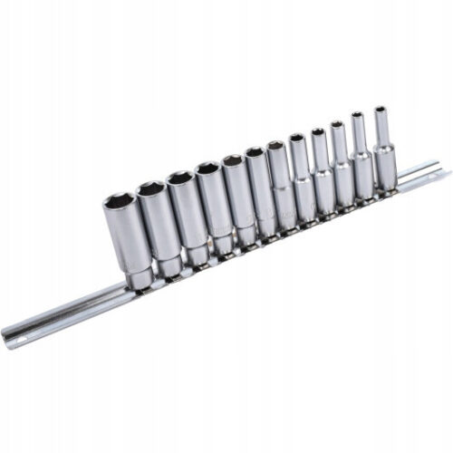 Набір головок довгих на планці TOPTUL 1/4″ 12ед. 4-13мм GAAQ0802U