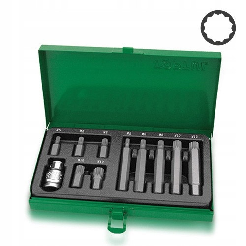 Набір біт Spline 11од. TOPTUL M5-M12 10мм GAAD1102