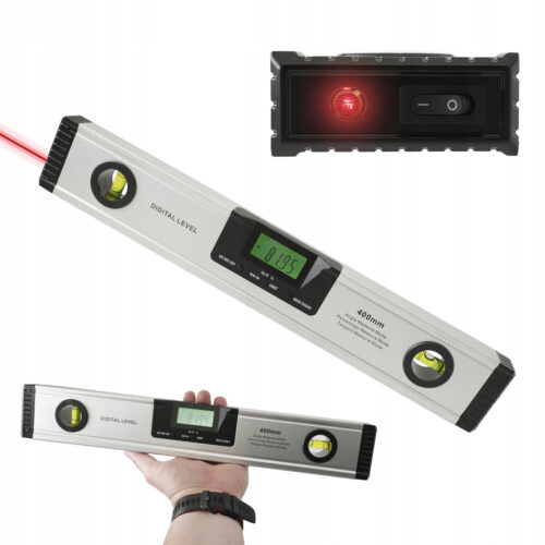 Електронний рівень з лазером і кутомір (4х90°/400 мм) PROTESTER 5419-400D