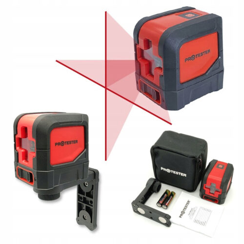 Лазерний рівень, 2 лінії, 1H/1V (червоний промінь) PROTESTER LL102R