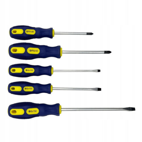 Набір професійних викруток 5 од. (SL5,SL6,SL8,PH1,PH2) СТАНДАРТ SDS05