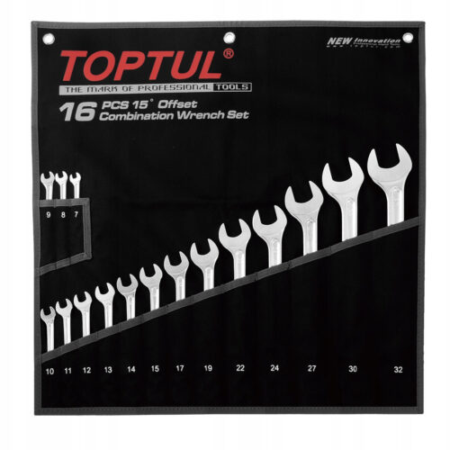 Набір ключів рІжково-накидних TOPTUL 16 шт. 7-32 Hi-Performance GPAX1601