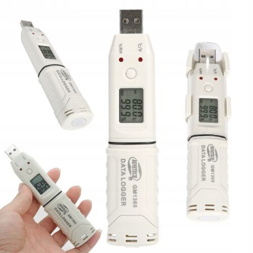 Реєстратор вологості та температури (даталоггер) USB, 0-100%, -30-80 °C BENETECH GM1365