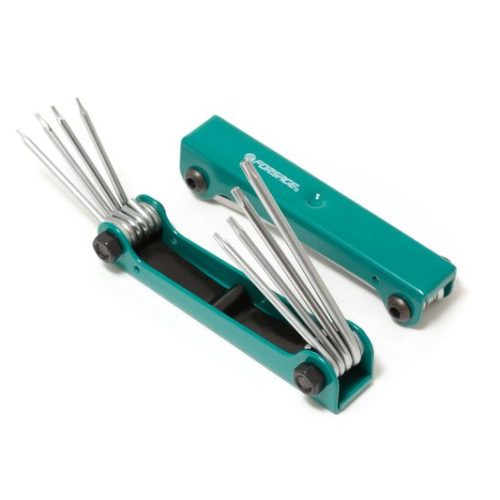 Набір ключів TORX складаний 8пр. (T5H-T10H, T15H, T20H c отвором) Forsage F-5087TF